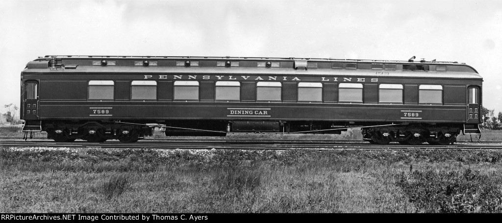 PRR 7589, Dining Car, c. 1911